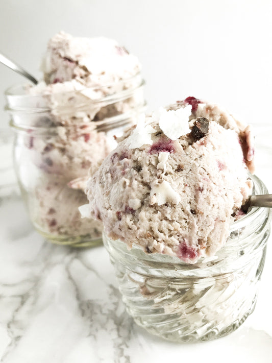 Cherry Coconut Vegan Ice-cream - Coconut Whisk