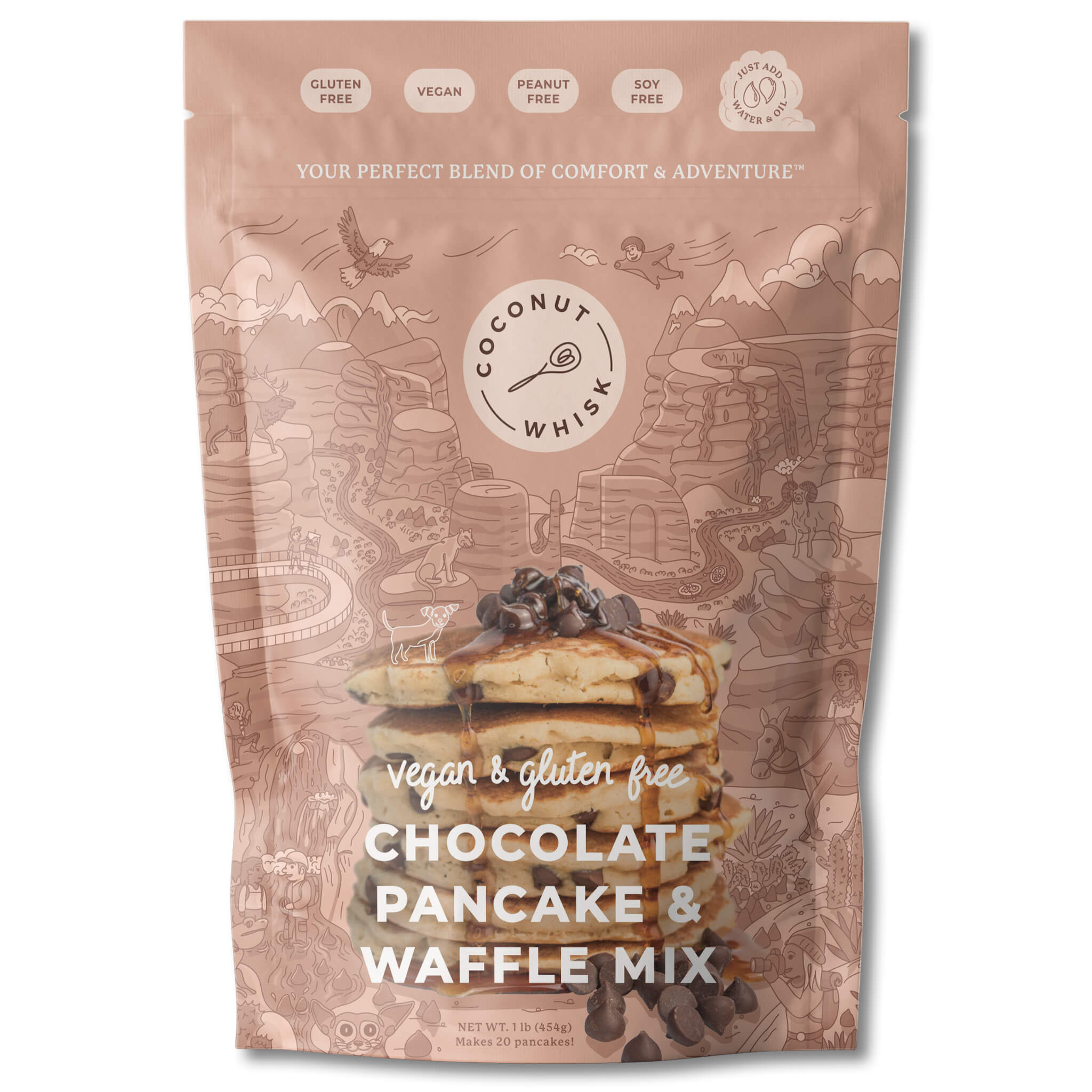 Partake Waffle & Pancake Mix Chocolate Chip - BESTIES Vegan Paradise