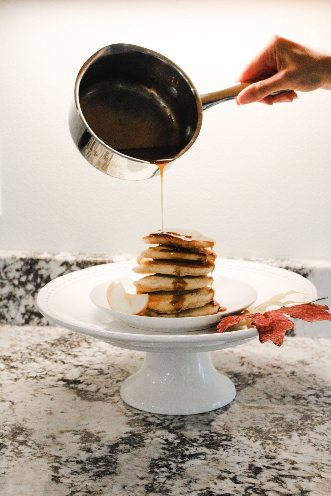 Caramel Apple Pancakes (Vegan and Allergen Friendly!) - The Imperfectly Beautiful Blog - Coconut Whisk