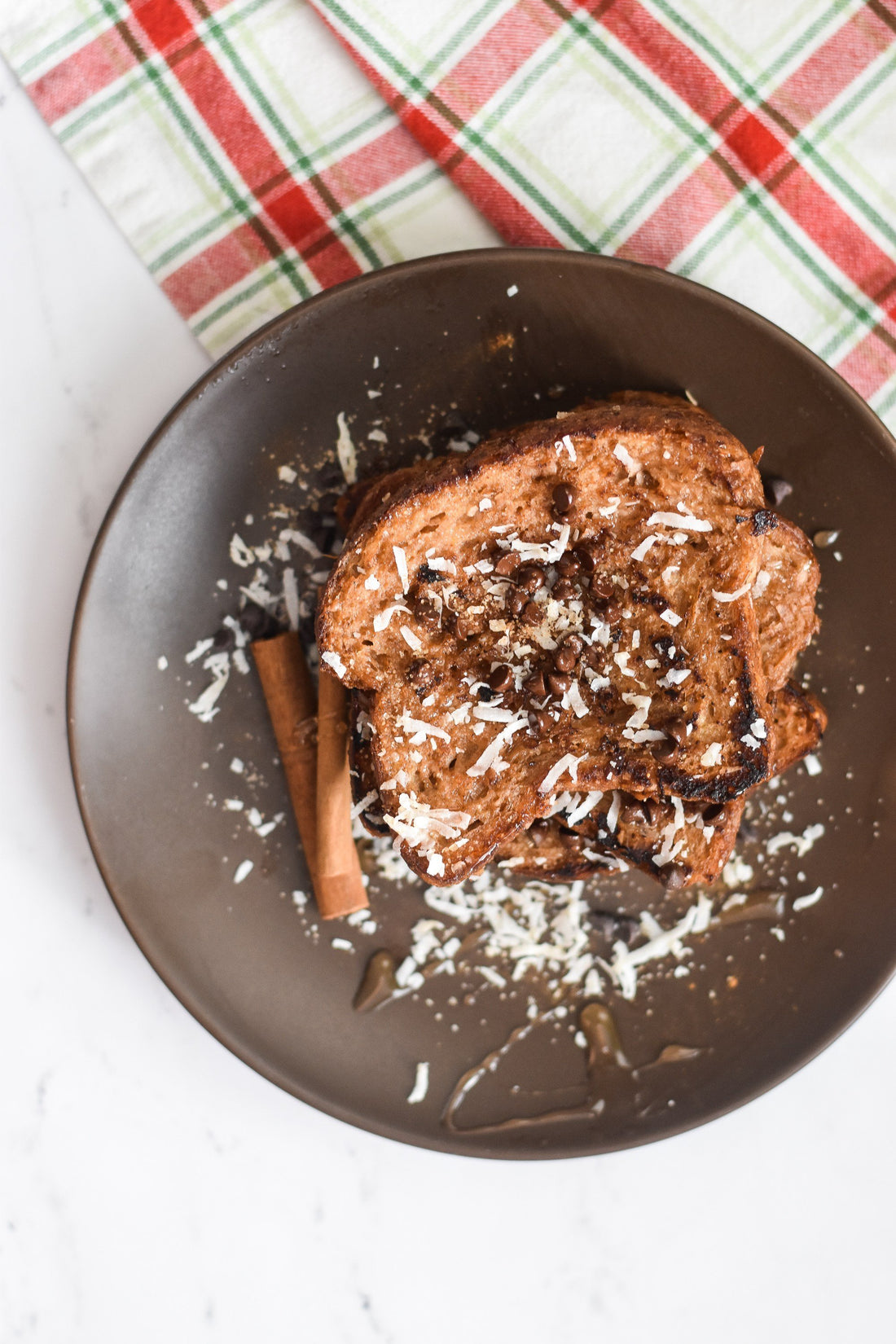 Vegan Coconut Chocolate French Toast - Coconut Whisk