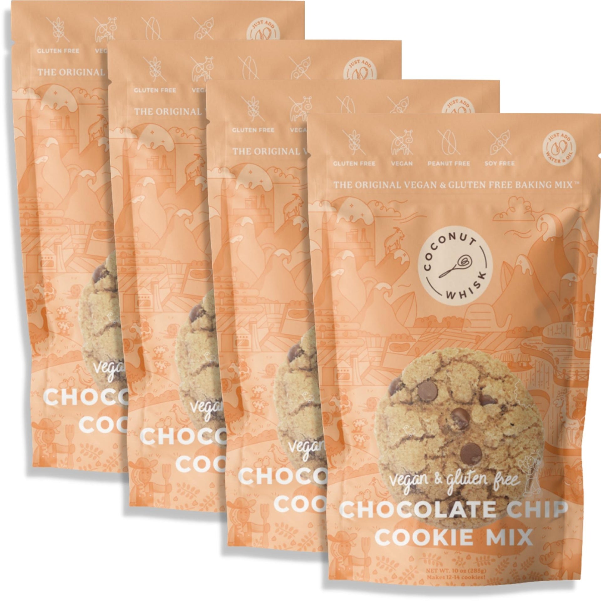 Partake Crunchy Cookies Snack Pack Chocolate Chip 24 Cookies