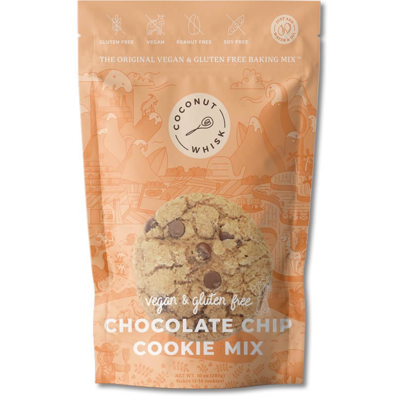 Vegan Chocolate Chip Cookie Mix [4 pack] - Coconut Whisk Vegan Chocolate Chip Cookie Mix [4 pack] Cookie Mixes