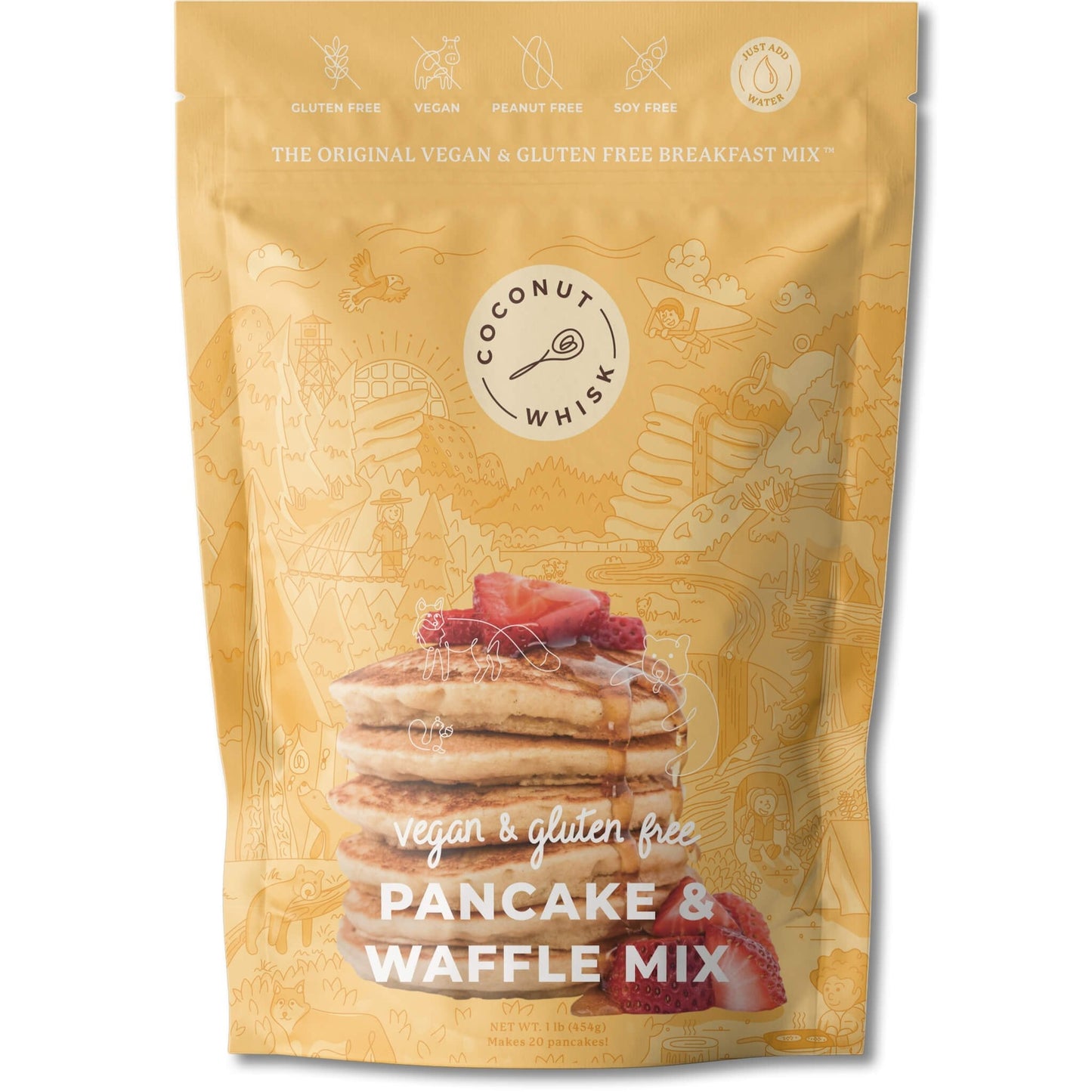 Vegan Original Pancake & Waffle Mix [4 pack] - Coconut Whisk Vegan Original Pancake & Waffle Mix [4 pack] Baking Mixes