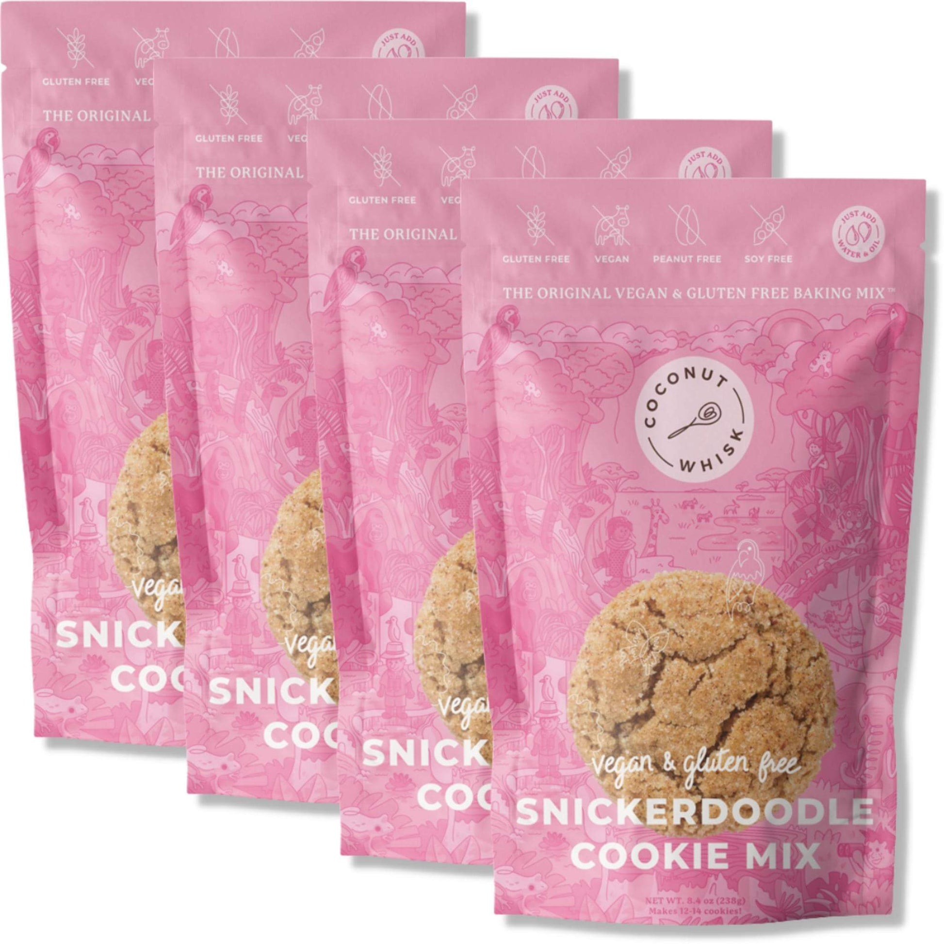 Vegan Snickerdoodle Cookie Mix [4 pack] - Coconut Whisk Vegan Snickerdoodle Cookie Mix [4 pack] Cookie Mixes